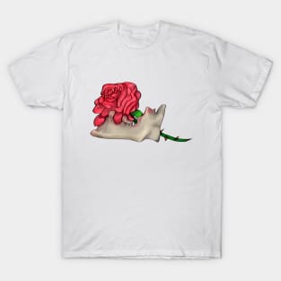 rose in the skull T-Shirt